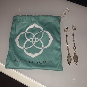 Rose gold dangly Kendra Scott earrings